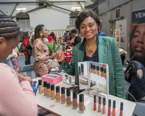 Stand de maquillage et soins de la peau