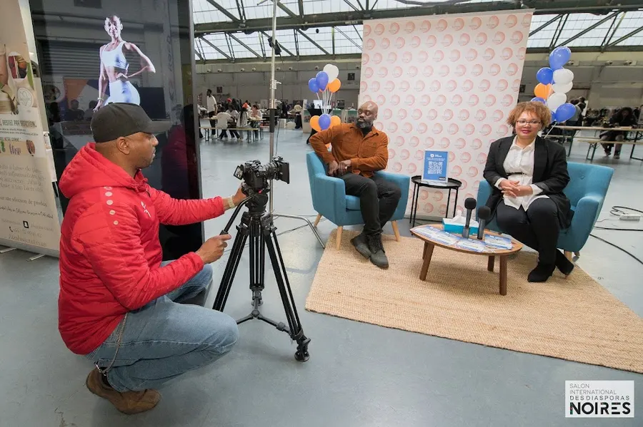 Tournage d'une interview en 2024